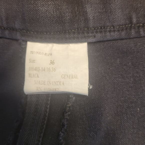 JPC Jaipur Polo Co Men's Equestrian Polo Jeans Black Size 36 Style #100403 EUC - Picture 5 of 16